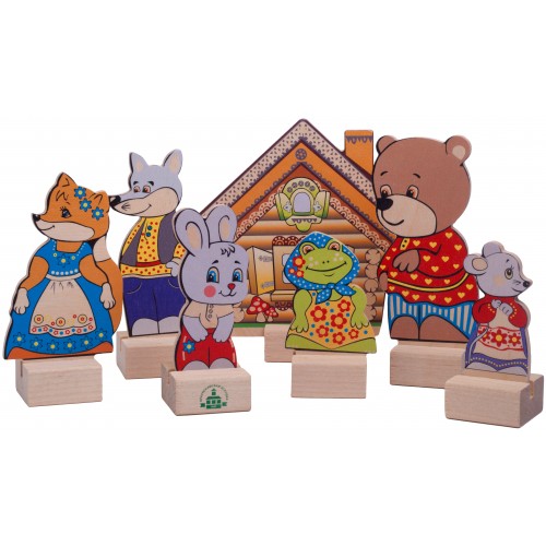Набор "Персонажи сказки "Теремок"(микрогофра)